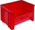Hudson Exchange 20 x 15 x 12.5 (1 Pack) Plastic Giant Stackable Hopper Bin Container Red
