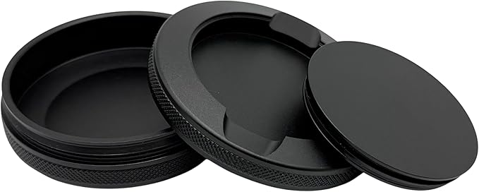 2.0 - Metal Container for Zyn: Extra Pouch Capacity &amp Used Compartment Durable Pouch Can for Zyn Users (Stealth Black)