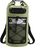 Dry Bag Storage Bag with Handle Comfortable for Hiking Men/Women Camping Boating Green