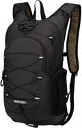 Lightweight Cycling Hydration BackpackLarge Capacity Pack for TravelHikingClimbingSkiingRunning Daypack for Men Women (Black)