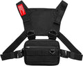 DIOTSR Running Chest Pack Lightweight Chest Bag for Workout Running Tactical Backpack with Extra Phone Holder