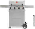 Monument Grills 4 Burner Propane Gas Grill with Advanced Broil Zone Stainless Steel Barbecue M2 Grill with Smoker Box Foldable Side Shelves Fast Heating Assembles in 30 Minutes Mesa II 410FBZ
