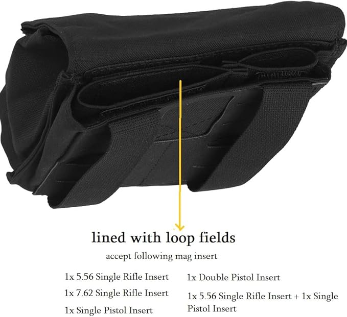 Molle Multi-Use Pouches Tactical 5.56 7.62 Magazine Pouch GP Storage Bag 2 in 1 for Duty Belt Vest