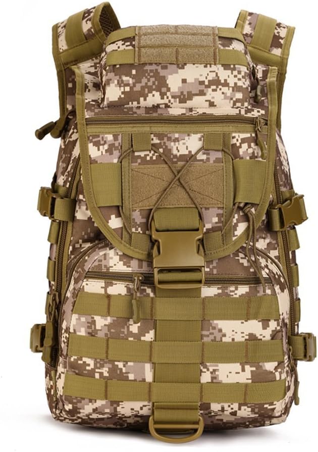 Tactical Backpack Military Army Daypack 3 Day Assault Pack for Men Women Molle Bug Out Bag for Hiking Camping Travel Hunting Trekking (Desert Camouflage)