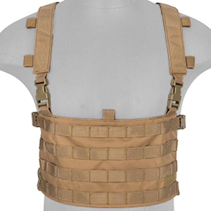 Lancer Tactical 1000D Nylon QD Chest Rig and Backpack Combo (Khaki)