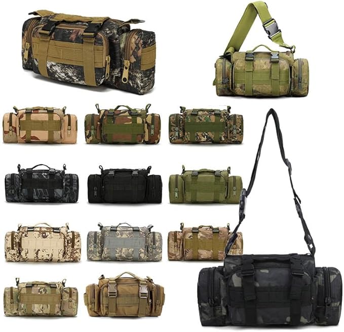 Outdoor Sports Hiking Pack Range Bag Molle Camouflage Tactical Camera Gear Bag - DW
