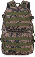 Outdoor Sports Pack Hiking Bag Tactical Rucksack Camo Knapsack Combat Camouflage Tactical 45L Molle Backpack