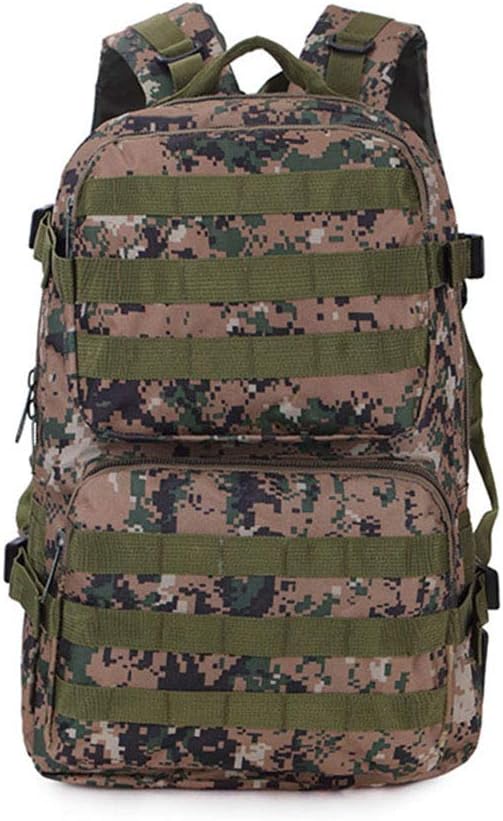 Outdoor Sports Pack Hiking Bag Tactical Rucksack Camo Knapsack Combat Camouflage Tactical 45L Molle Backpack