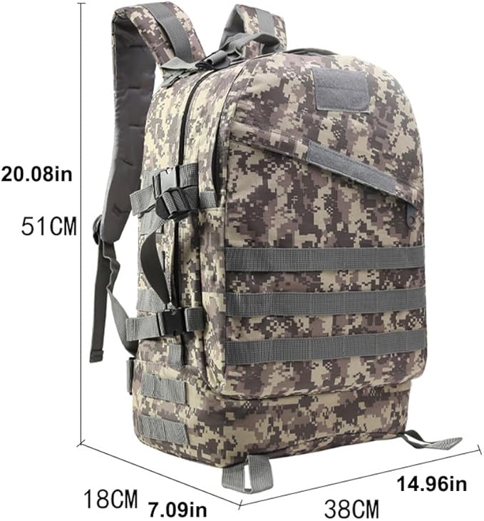 Tactical Backpack Assault Pack 40L MOLLE Hunting Rucksack Hiking daypack for Cycling Traveling Motorcycle