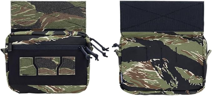 IDOGEAR Tactical Drop Dump Pouch Dangler Vest Admin Molle Utility Tool Organizer with Hook and Loop Panel for JPC AVS CPC Vest Outdoor Sports