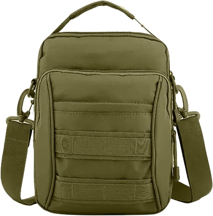 Tactical Messenger Bag Waterproof and Adjustable Military EDC Molle Backpack Heavy Duty Shoulder Pack Handbag for Men