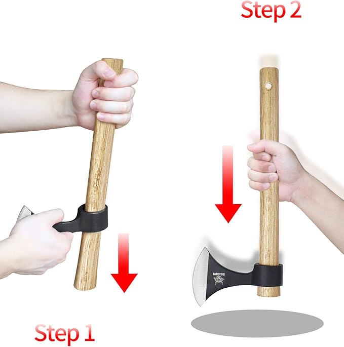 Throwing Axes 2 Pack 16.2-inch Throwing Tomahawks High Carbon Steel &amp Wooden Handle for Axe Throwing Recreation and Competition