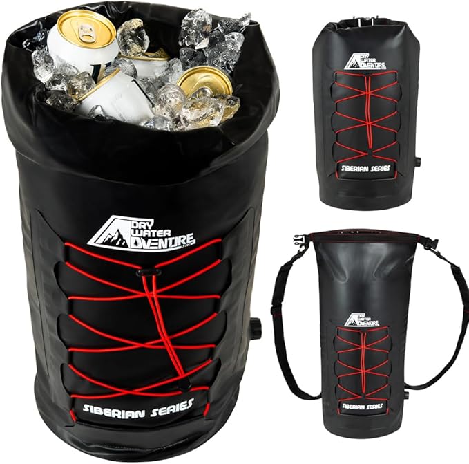 Buy 2 Rocky Series LT-60 (60 Liter) Waterproof Dry Duffel Bags &amp Get 1 Siberian Cooler LT-20 (20 Liter)