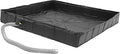 Sturdy PVC Camping Shower Tray with Efficient Drain System 41 X 41 X 6 Inches Foldable Shower Pan for Outdoor Use
