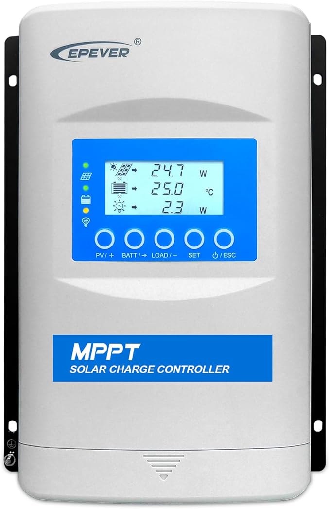 EPEVER MPPT Solar Charge Controller 40A 12/24/36/48V Auto Max PV 150V XTRA4415N-G3 Solar Panel Regulator for Gel Sealed Flooded Lithium User