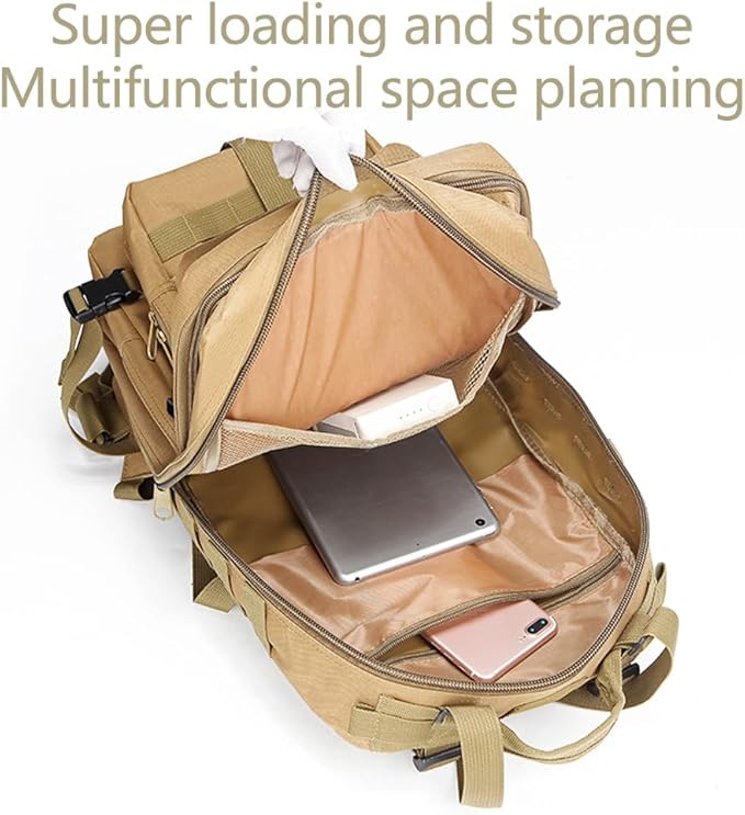 Military Tactical Backpack 3 Day Assault Pack Army Molle Bag Backpacks Rucksack 35L (Jungle Digital)