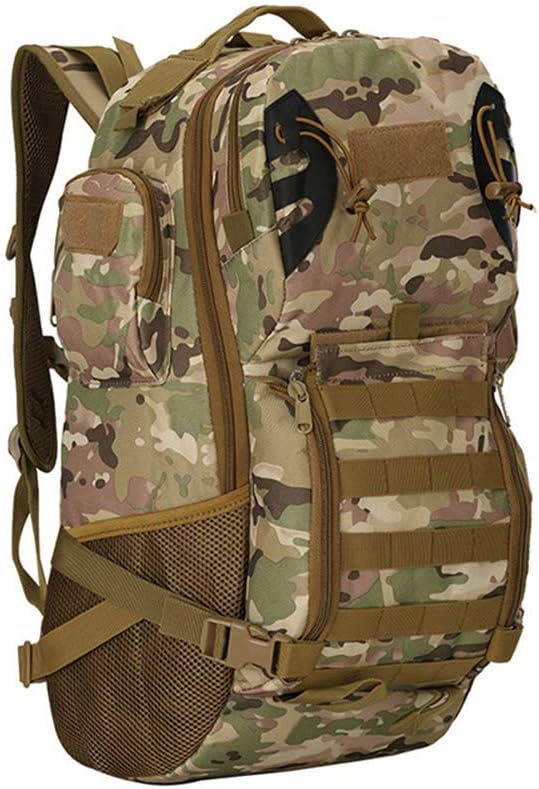 Outdoor Sports Pack Hiking Bag Tactical Rucksack Camo Knapsack Combat Camouflage Tactical Molle 45L Backpack