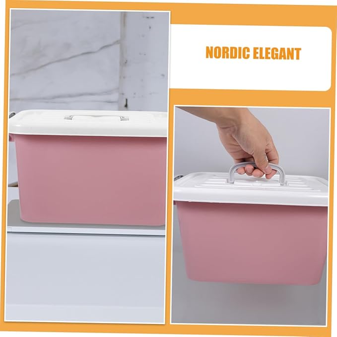Cabilock Nordic Style Craft Organizer Socks Organizer Box Small Plastic Supplies Tool Box Large Plastic Storage Bins
