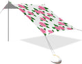 Beach Canopy with Windproof Ropes &amp Sandbags Beach Tent Sun Shade Sun Shelter for Camping Trips Fishing Backyard Fun or Picnics Roses
