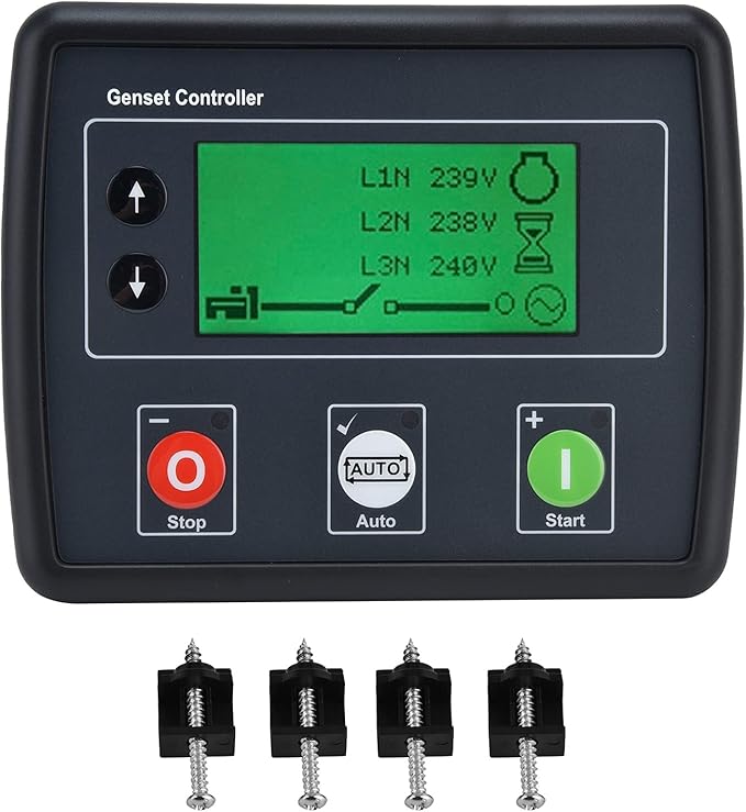 Generator Control Panel Generator Remote Control Controller Automatic Transfer Switch Self‑starting Genset Detection Control Module Generator for Engine Speed