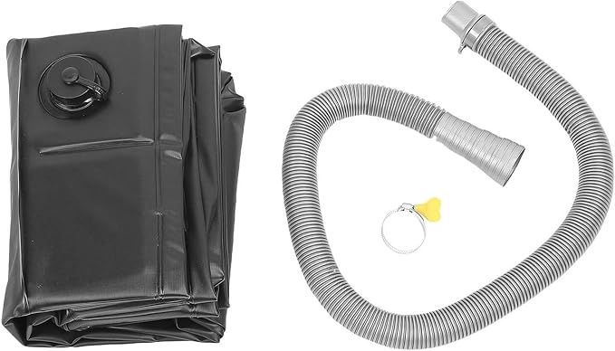 Portable Shower Pan Foldable Camping Shower Base Basin Floor with Detachable Drain Pipe 41 X 41 X 6 Inches Outdoor ShowerPan for RV Beach Indoor Shower Stall