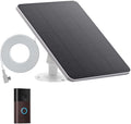 5W Solar Charge Compatible with Ring for Video Doorbell (2nd Generation - 2020 Release) （White）