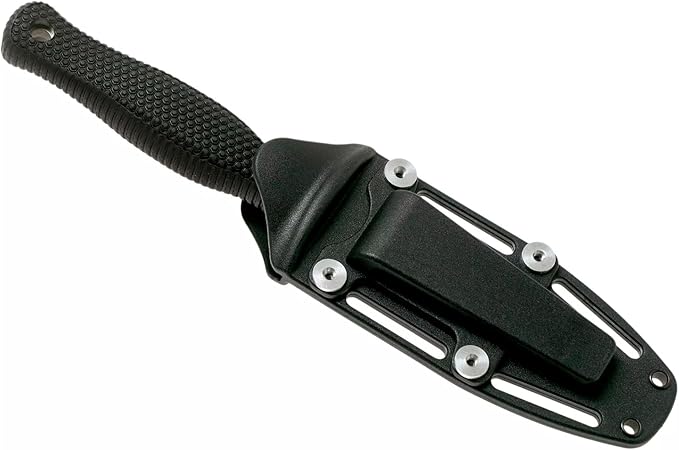 Cold Steel Counter TAC II 3-3/8 Japanese AUS8A w/Stonewash Finish Spear Point Fixed Blade Multi-Purpose Tactical Game Hunting Boot Knife Kray-Ex Handle Weather-Resistant Secure-Ex Sheath