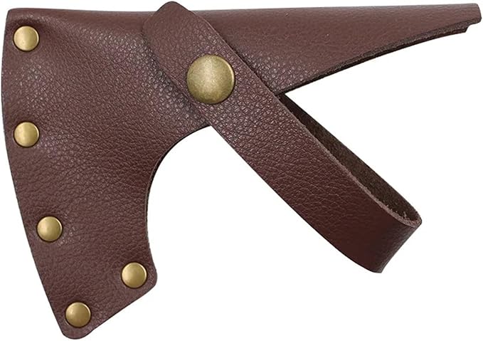 Hatchet Sheath 1set Head Cover Leather Hatchet Sheath Holster Axe Protective Case for Hiking Camping Outdoor Tools