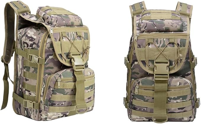 35L Military Tactical Backpacks Molle Army Assault Pack 3 Day Bug Out Bag Hiking Treeking Rucksack (CP)