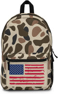 Old School Camo USA Flag Bookbag/American Flag Camo Backpack/Patriotic Camo Bag/Country Life Backpack