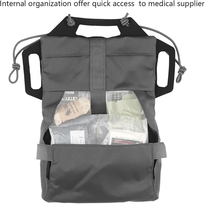 Tactical IFAK PouchRapid Tear-Away Two-Piece System First Aid Kit Medical Pouches Emergency Survival Bag