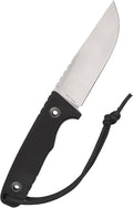 SCHNITZEL TRI - Outdoor Knife with Kydex Sheath and Dangler Carrying System – Bushcraft-Knife Outdoor Leisure Adult (Black)