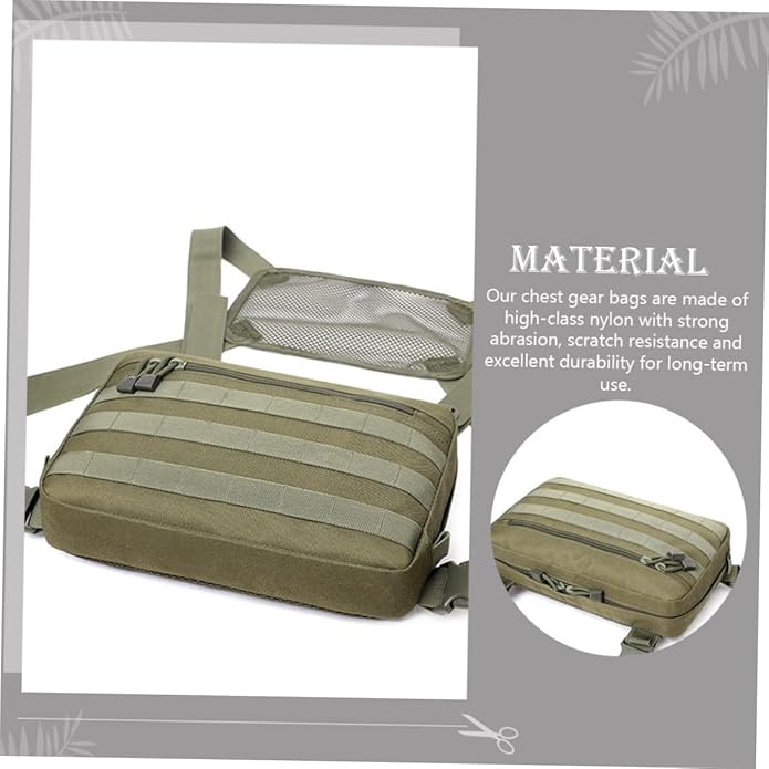 BESTYASH Chest Bag Utility Pouch Large Capacity Pouch Duty Men Chest Bag Outdoor Chest Pouch Utility Bag Hands