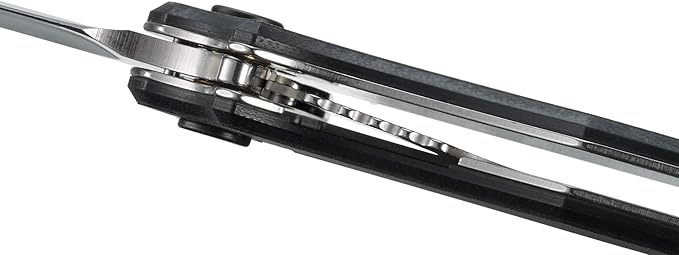 CRKT P.S.D. (Particle. Separation. Device.) Assisted Folding Knife with Liner Lock: 1.4116 Plain Edge Blade Carbon Fiber w/G10 Base Handle Reversible Pocket Clip 7920
