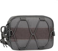 Tactical Molle Admin Dump Pouch Utility Cell Phone Flashlight Tool Pouch for Vest Chest Waist Pack for Small Tool Horizontal Modular Organization