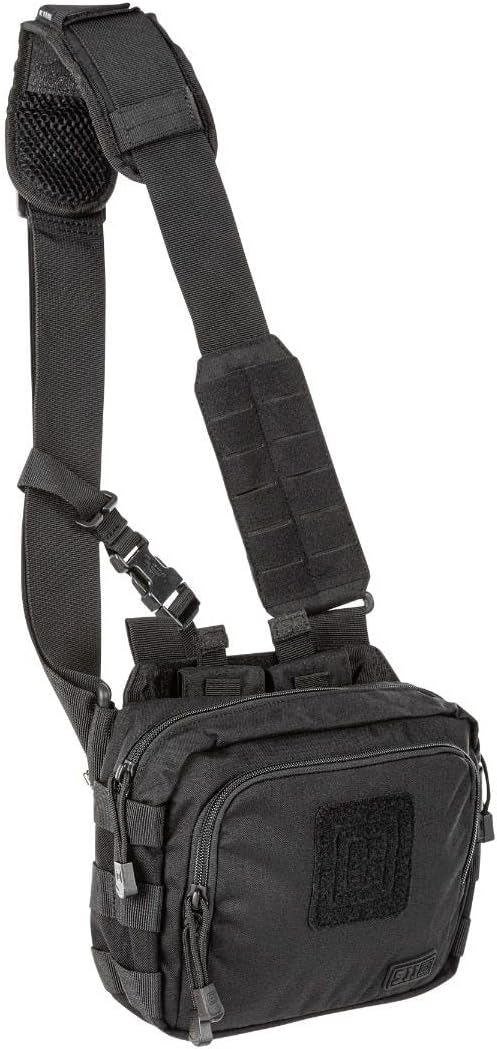 5.11 Tactical Sling Ammo Bag 2-Banger Pistol Case Crossbody Shoulder Pack Black Style 56180ABR