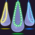 Light Up Swing Chair Hammock Chair Indoor Outdoor for Kids Pod with LED Lights Soft and Safe 176 lb. Load Capacity Easy Installation Perfect for Bedroom Garden and Playroom (Violet)
