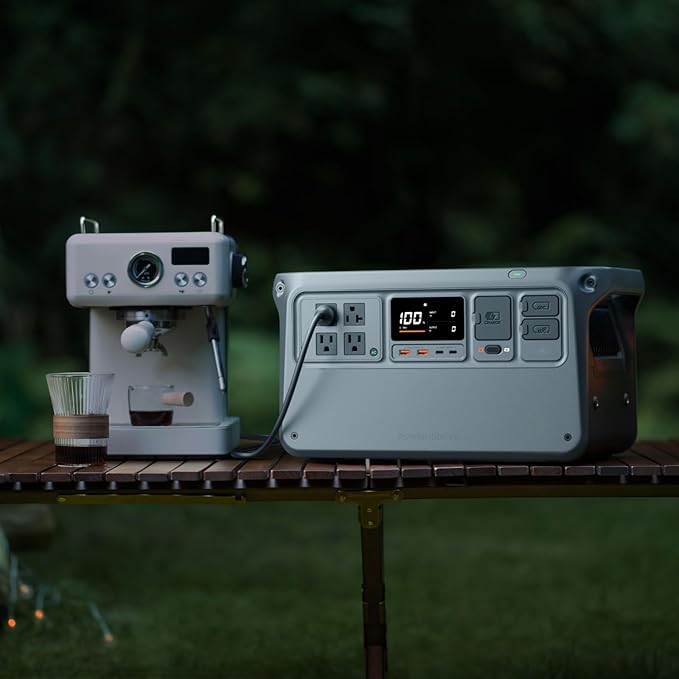 DJI Power 1000 V2 Portable Power Station 1024Wh LFP Battery Compact Size 2600W Stable Output 0-80% Recharge in 37 Mins Electric Generator for Home Camping RVs Off-Grid