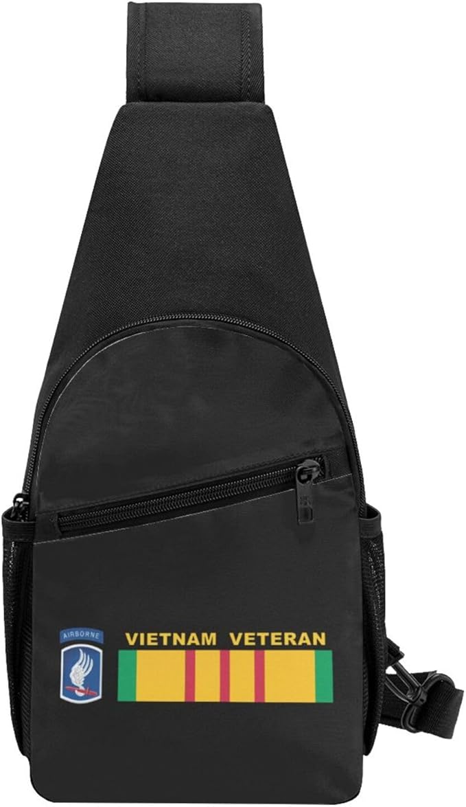 173 Airborne Brigade Vietnam Veteran Chest Pack Leisure Shoulder Crossbody Chest Bag