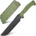 Gtkii GTK32 Fixed Blade Knife DC53 Steel Blade Full Tang Nylon Fiberglass Handle Heavy Duty Knifes for Field Hunting Camping Adventure(Green)