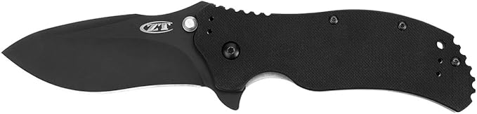 Zero Tolerance 0350 Folding Pocket Knife 3.25” S30V Stainless Steel Blade with Black Tungsten DLC Finish Textured G-10 Handle Scales SpeedSafe Assisted Opening Liner Lock Quad-Mount Clip 6.2 OZ.