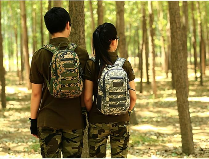 UNISTRENGH 12L Mini Daypack Military MOLLE Tactical Backpack Rucksack Gear Assault Pack for Cycling Fishing (Jungle Camo)