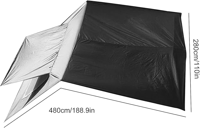 Car Awning – 48x28cm Oxford Mesh Black/Khaki Vehicle Shade Shelter Tailgate Canopy Cover Window Vent Screen | Ideal for SUV Travel RV Campsite Shade Backyard Outdoor Relaxing Truck Rest