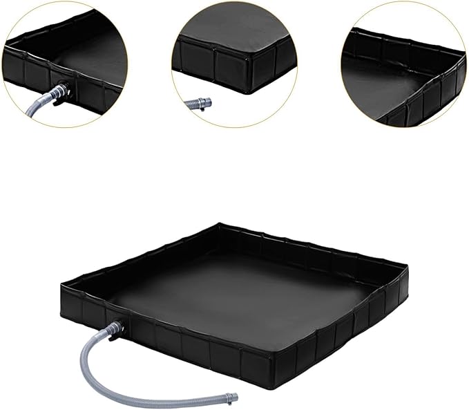 Foldable Shower Base with Drain Keep Feet Clean