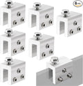 6PCS Standing Seam Roof Clamps Metal Roof Fixing Clamps Racking Bracket for Solar Panel Module Installation Starlink Base Heat Cable and Snow Guard Attachment
