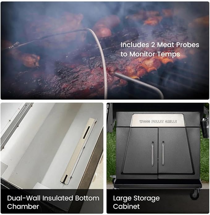 Z GRILLS 2026 Electric Pellet Smoker &amp Grill 700 sq. in Cooking Space PID 3.0 Precision Control Dual Meat Probes 28-Hour Hopper Dual-Wall Insulated Base 8-in-1 BBQ with Cover