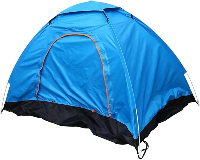 BESTonZON Portable Rainproof Beach Tent for People Automatic Setup Breathable Sun Shelter Blue for Camping Outdoor Activities and Family Trips