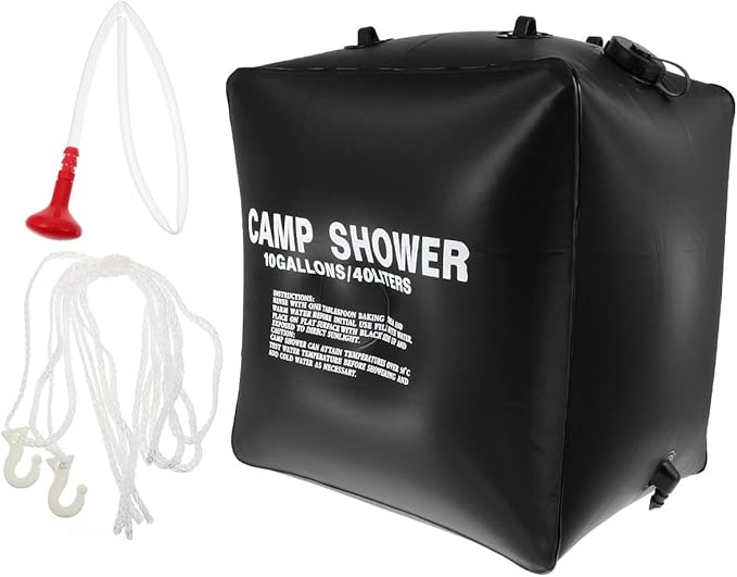 BESPORTBLE 40l Solar Shower Bag Portable Camping Shower Bag Solar Heating Water Pouch Outdoor Hiking