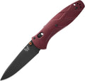 Benchmade - Barrage Tactical Every Day Knife Plain Edge Drop-Point Blade Redstone Richlite Handle (581BK-04)