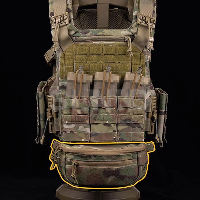 Dual Use Tactical Storage PouchEDC Tool Admin Sundry Waist BagAirsoft Hunting Military Utility Multifunctional Vest Extension Attachment Bag